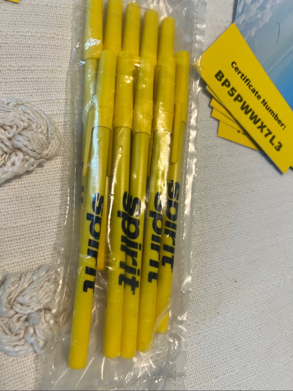 Spirit Airlines PENS (10) and collectibles NEW